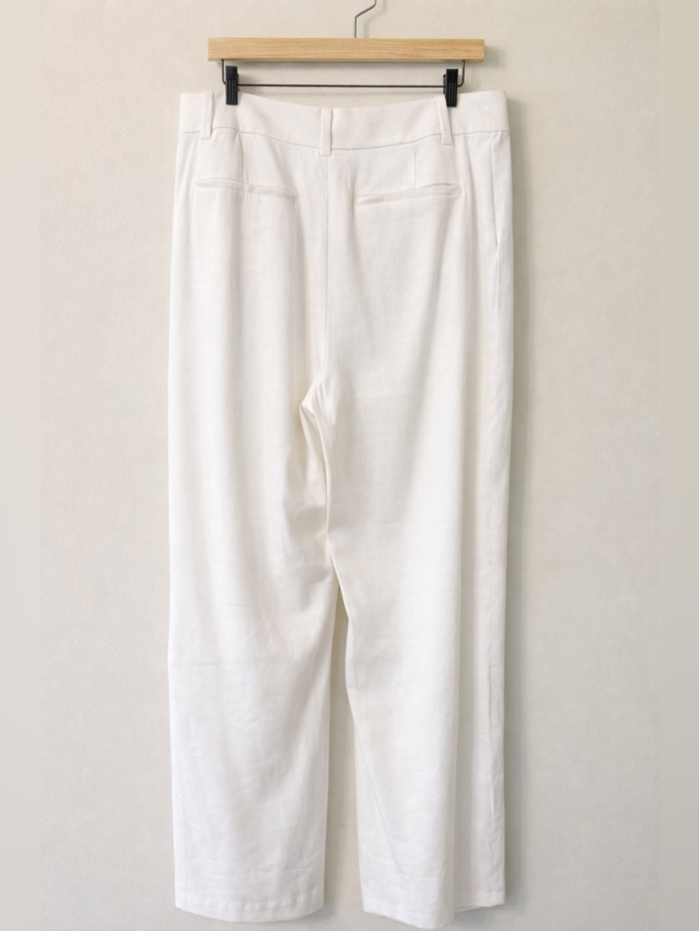 Favorite Daughter Linen Wide Leg Pants High Rise Ivory Size 14 - Picture 4 of 7